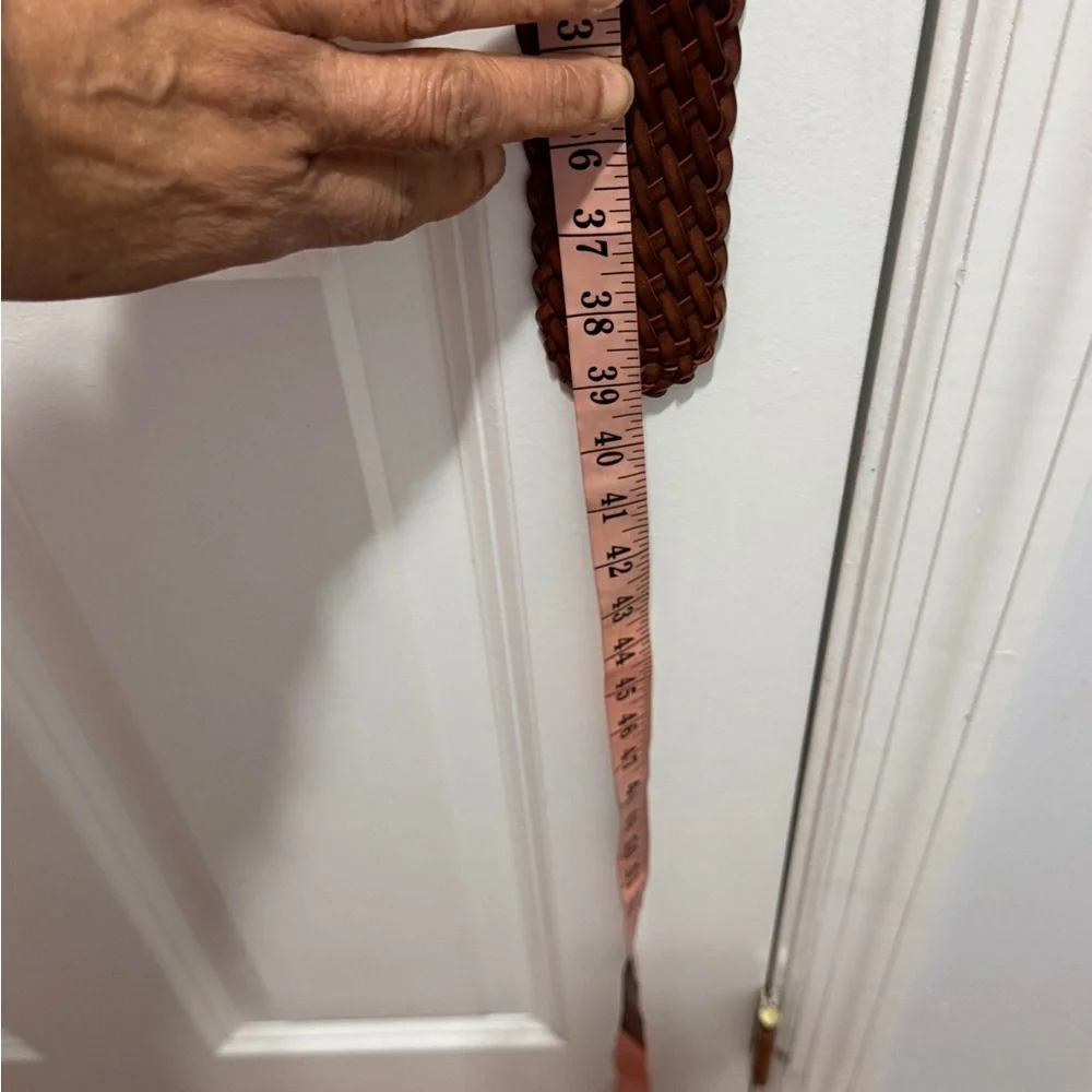 Michael Kors Women's Braided Leather Belt - Brown size small
